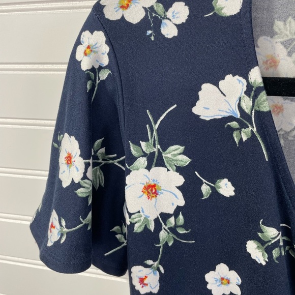 BCX Blue Floral Dress Large Women’s - Picture 7 of 8